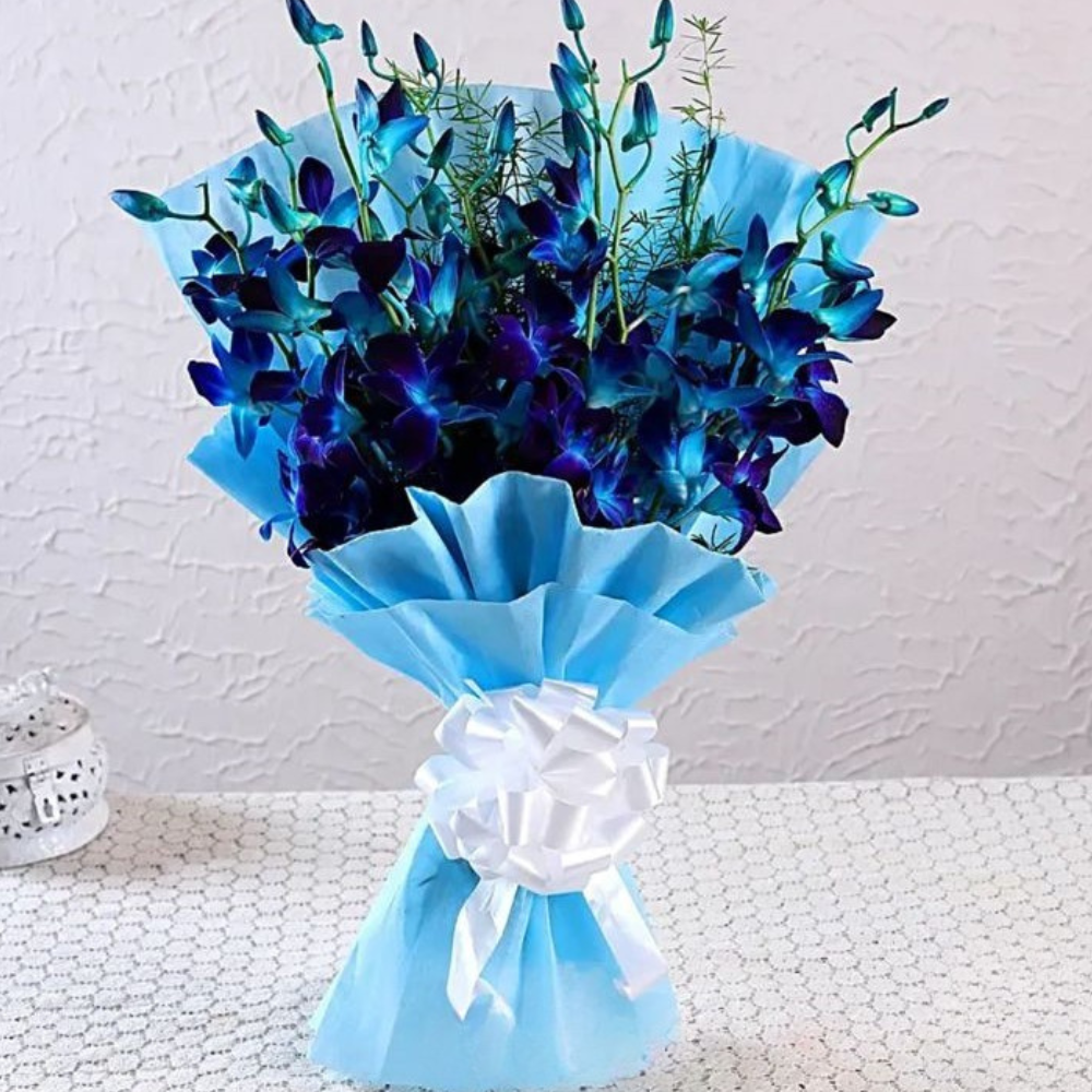 Exotic Blue Orchid Bouquet