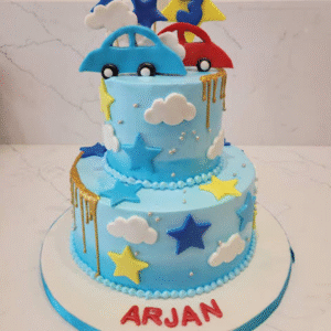 Playful Car Fondant Cake 3kg chocolate