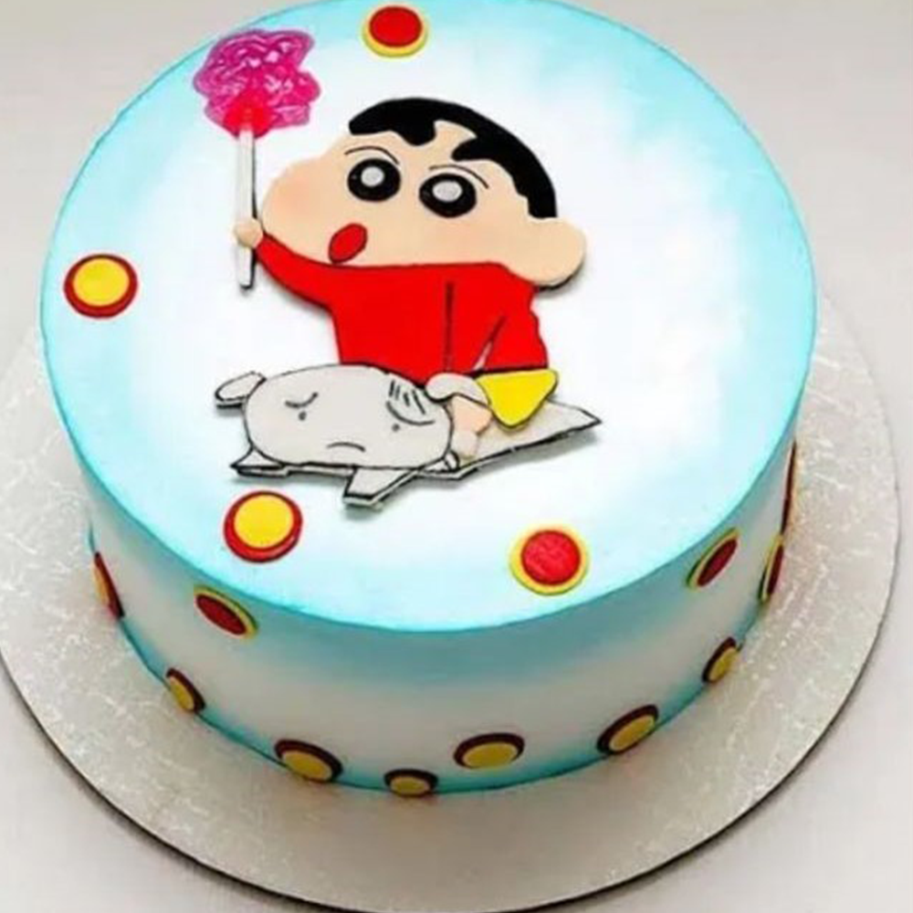 Shinchan n shiro photo cake 1 kg chocolate