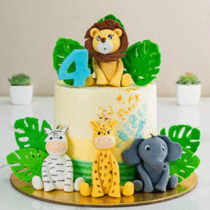 Edible Jungle Animals Cake 2kg chocolate