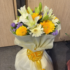 Bouquet of Flowers which includes Lilies, Gerberas and other filler Flowers