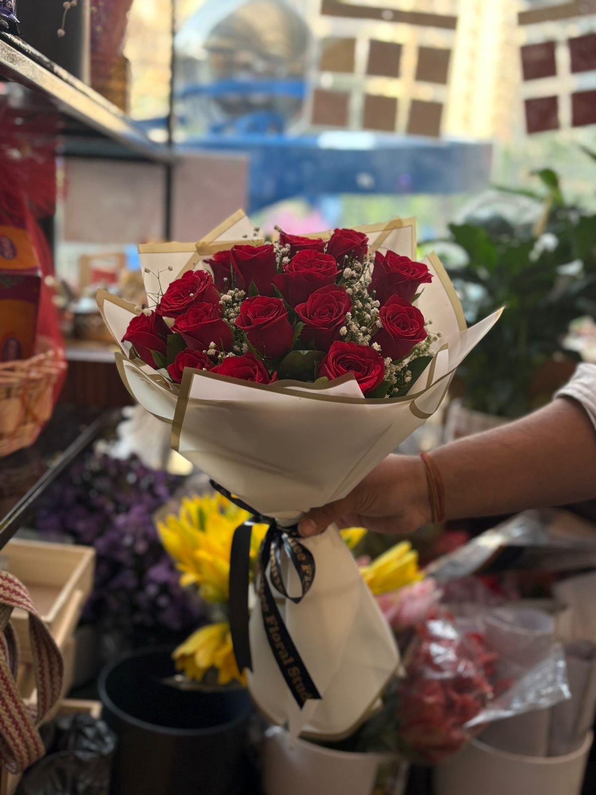 Captivating Red Roses Bouquet - Image 2