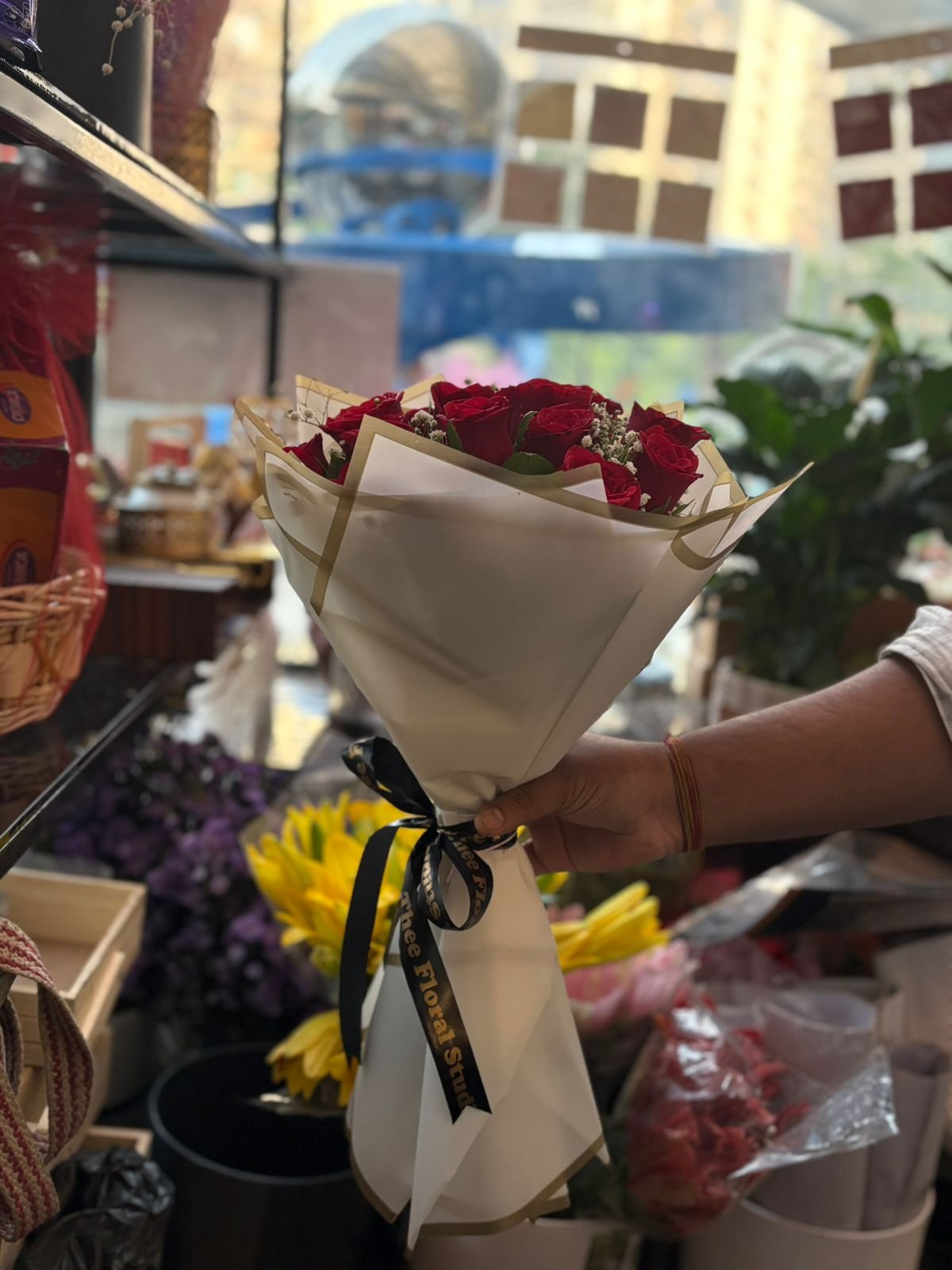 Captivating Red Roses Bouquet - Image 3