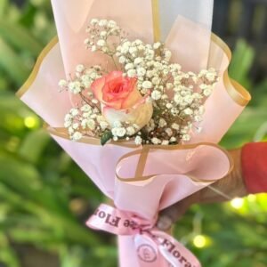 Beautiful Pink Jumelia Rose Bliss