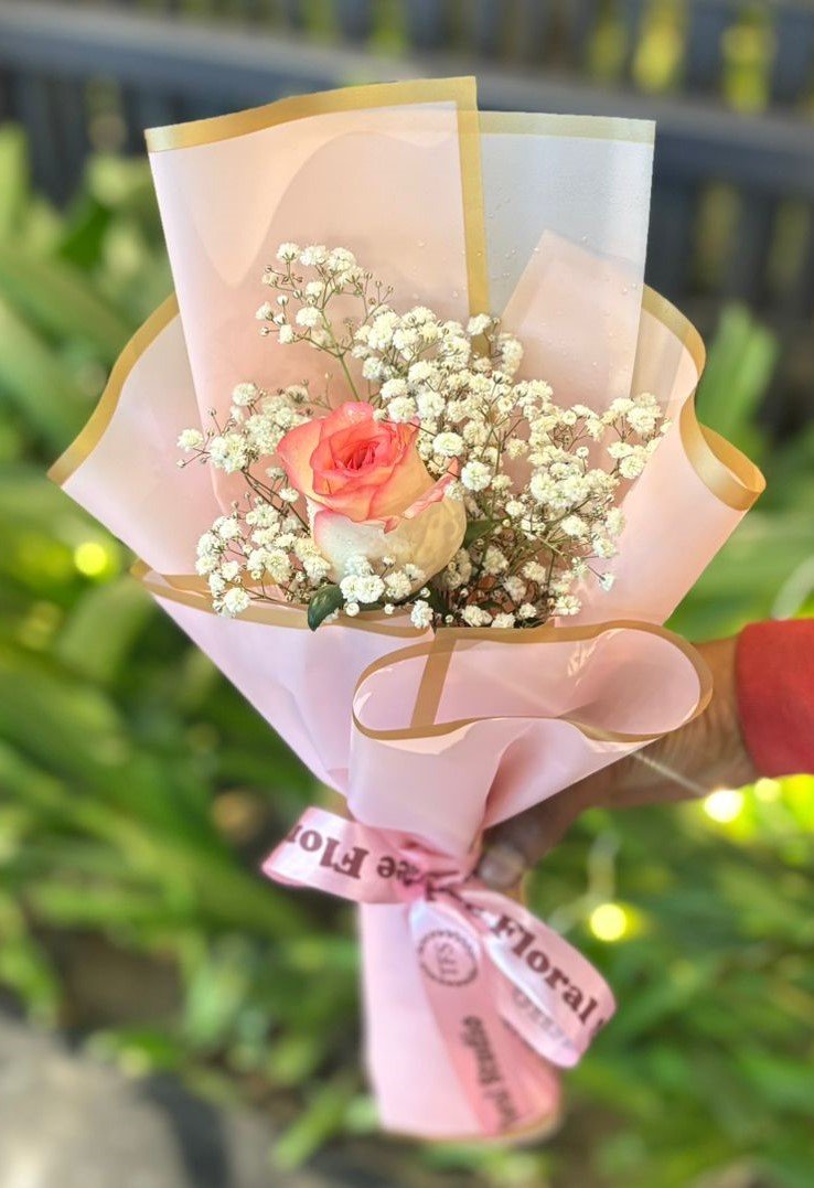 Beautiful Pink Jumelia Rose Bliss